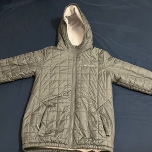 Columbia kids puffer zip up jacket